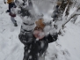 Zimowy spacer do lasu - Smerfy